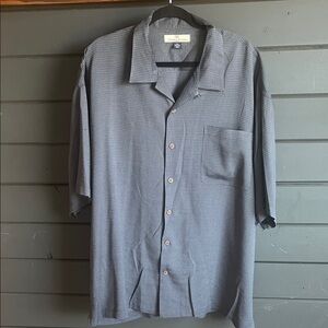 Tommy Bahama Blue silk Casual Button-Down Shirt